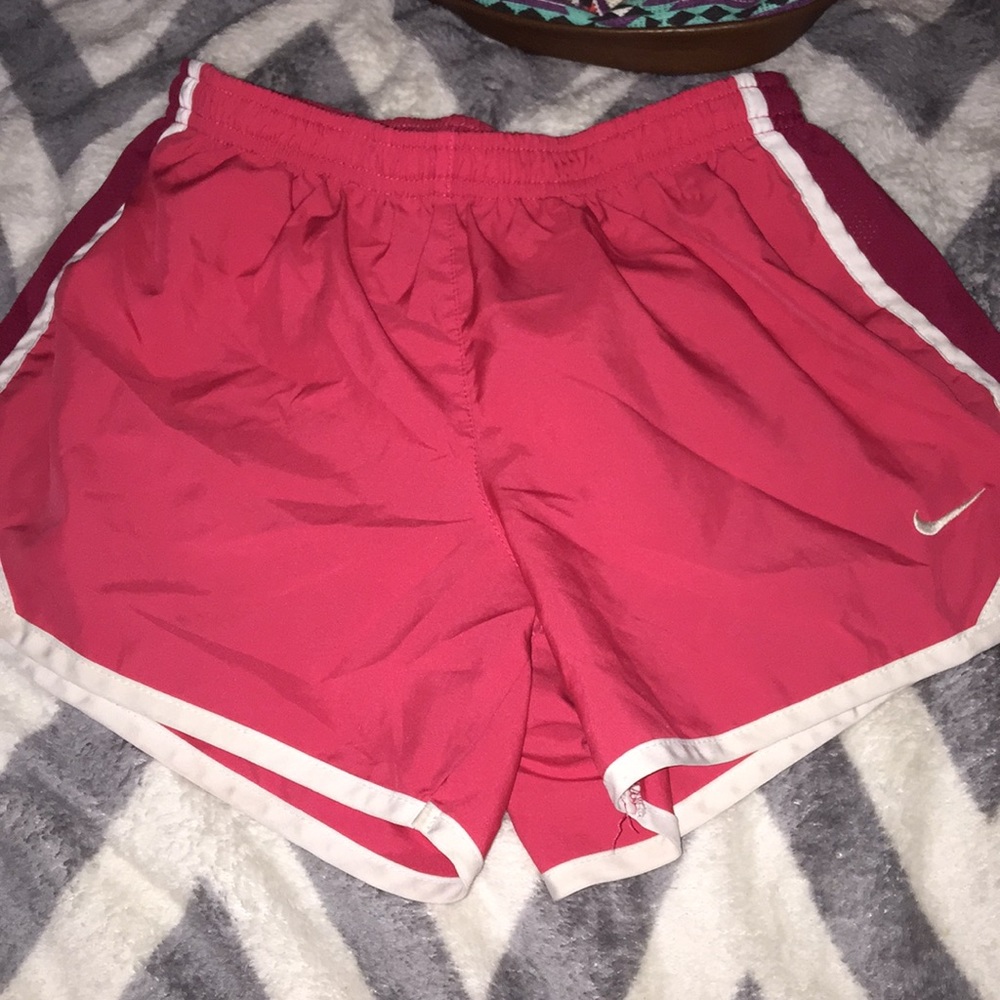 Pink And Red Nike Shorts